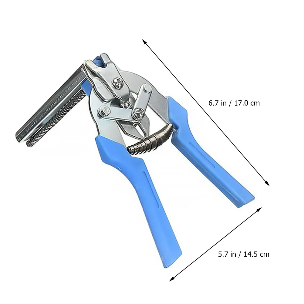 Ring Fastener Pliers for Wire Mesh Cage Fence – Multifunction Poultry Cage Clamp Tool, Semi-Automatic Installation