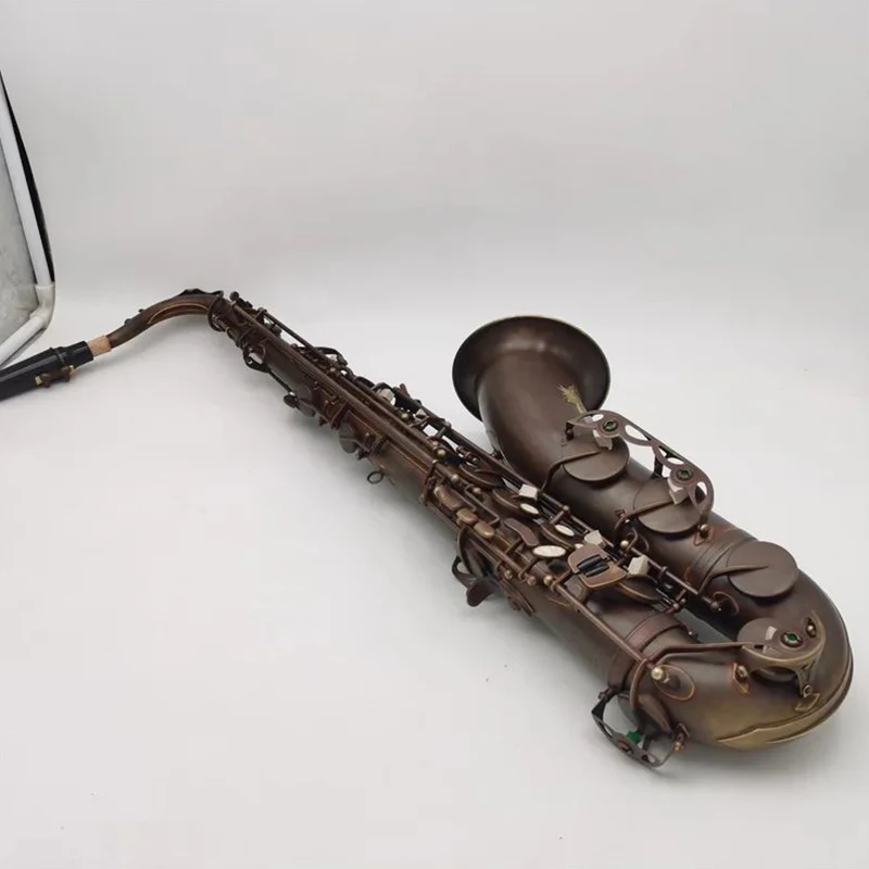 

2023 new Antique copper Tenor saxophone Bb Tune Musical instrument professional performance