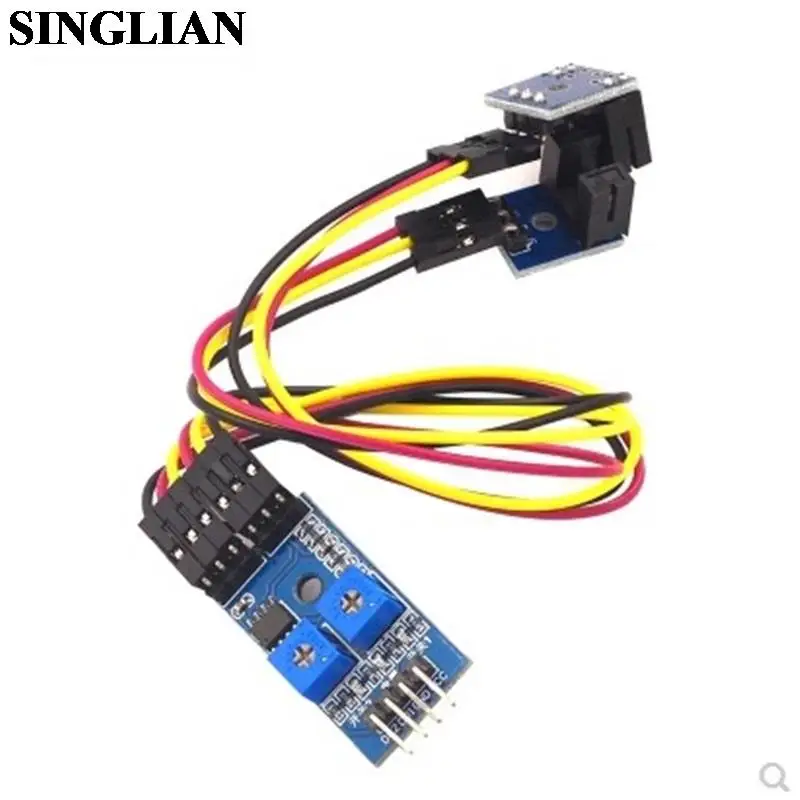 1set 2-Channel 2-way Speed Measuring Sensor Module Counting Module Motor Speed Measuring Slot Type Optocoupler Module