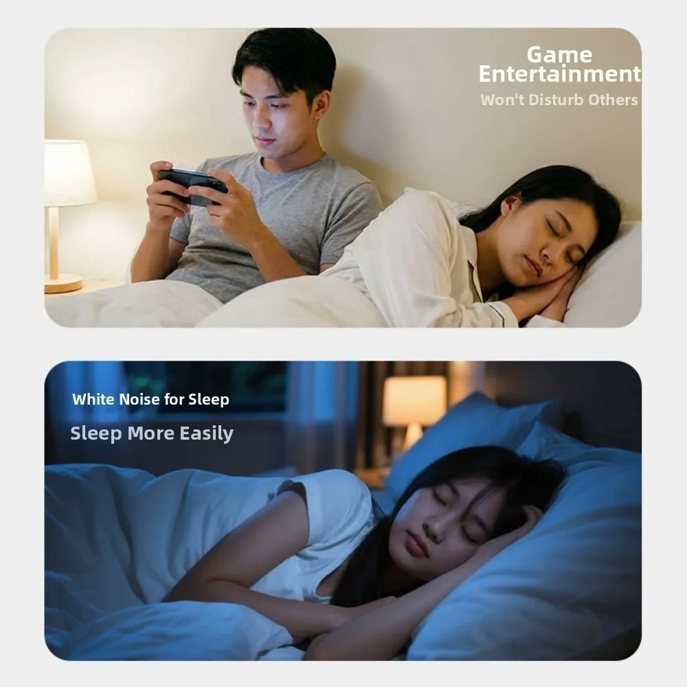 Bluetooth 5.3 Under Pillow Bluetooth Speaker HiFi Stereo Sound 3-Level Timer White Noise Machine Sleep Aid Built-in White Noise