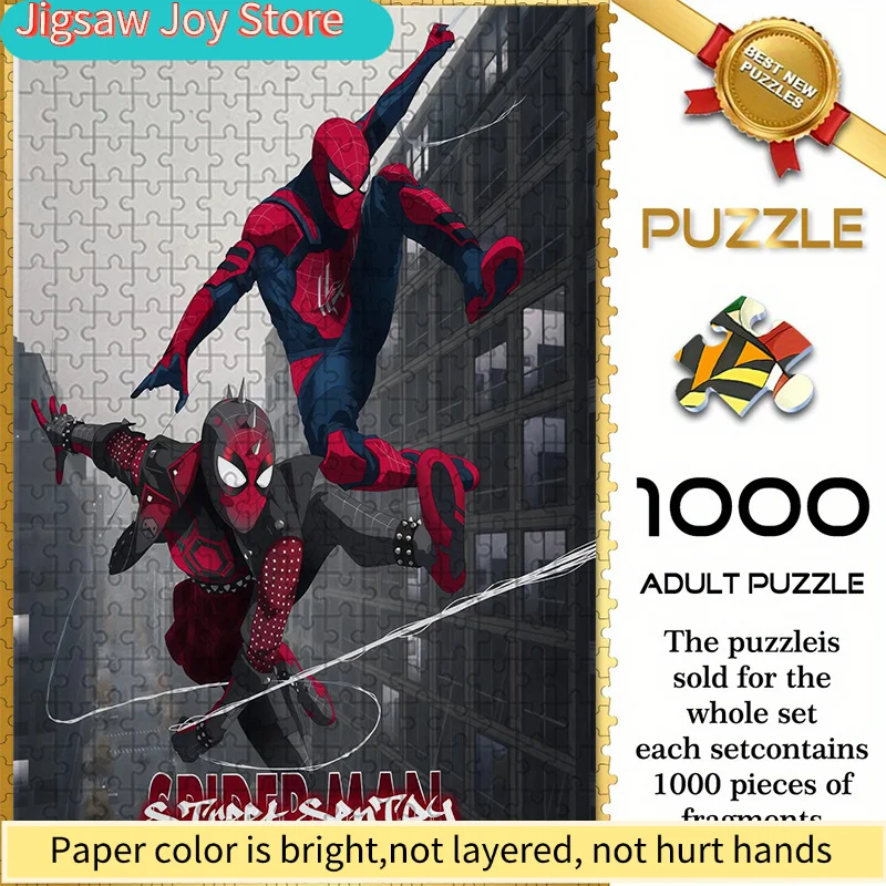 

Бесшовные пазлы с тематикой Marvel's Spider-Man W26.1.9-47, изображающие Человека-паука в сочетании с Spider-Punk в городской среде.