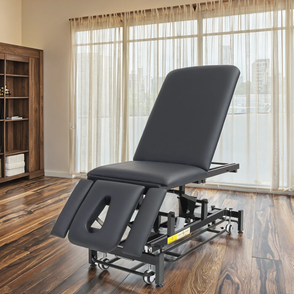 

New Design Electric High Low Examination Bed Hospital Clinic Couch Fold Segments Headrest Physiotherapy Massage Table