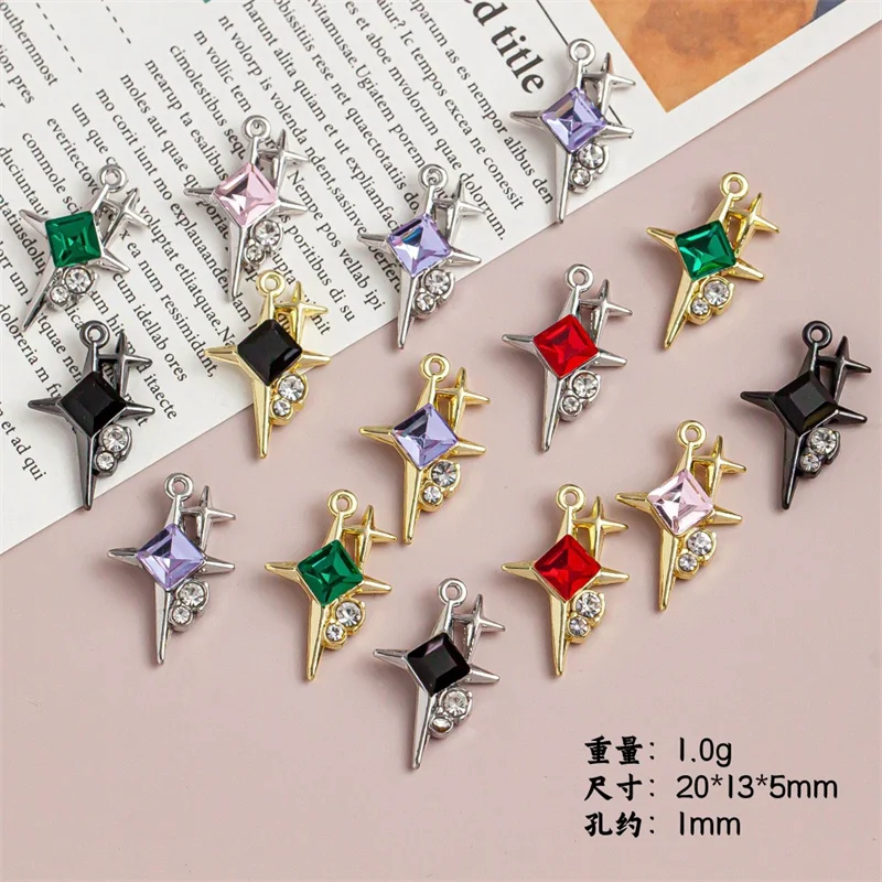 

Wholesale 50pcs/lot cartoon stars shape alloy floating locket charms diy jewelry garment pendant accessory