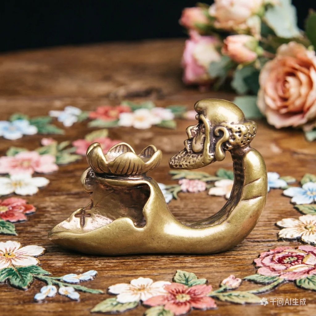 Chinese Brass Small Dharma Incense Ornament Copper Daruma Backflow Incenser Retro Sandalwood Stove Classic Buddha Incense Burner