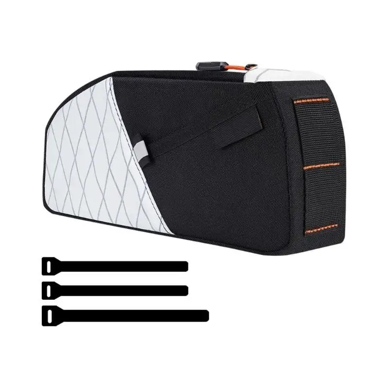 

R6FE Large Capacity Bike Frame Storage Bag Regulable Front Tube Bicycles Organizers