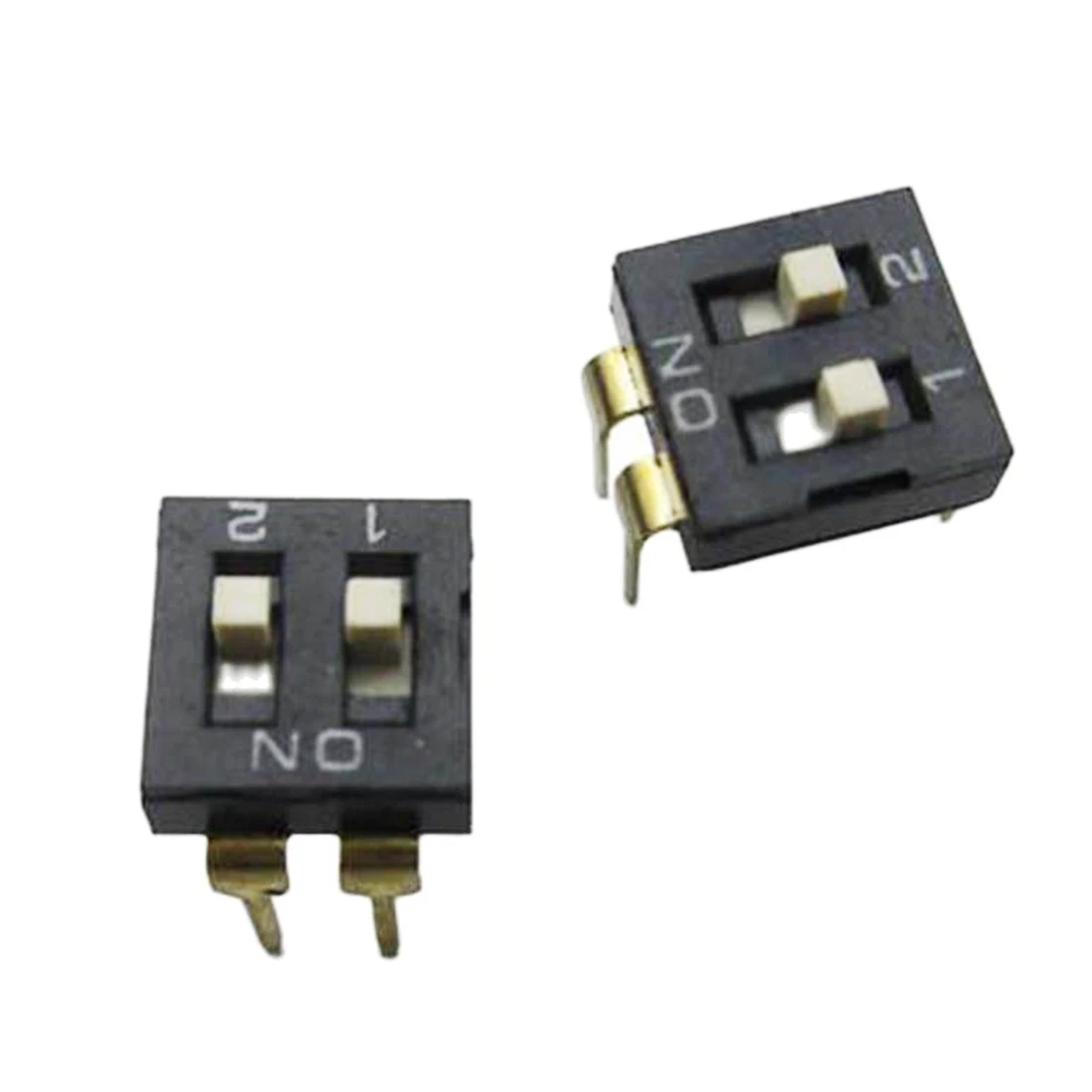 10pcs Dial Switch 4 Gears Mini Toggle Switches 2 Curve Pins Button High Quality Gold Plated Wholesale Price