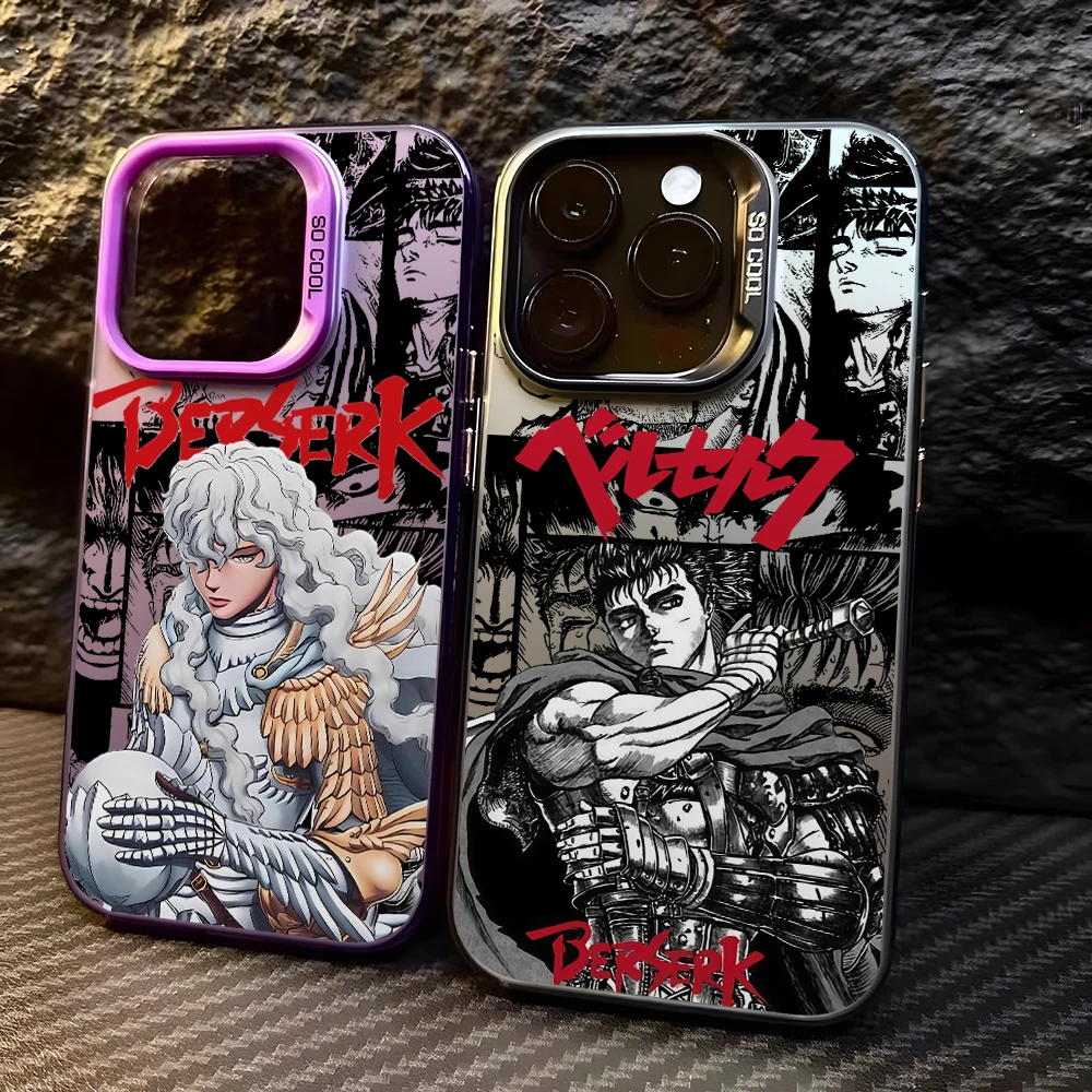 Anime Berserks G-Guts Phone Case for Samsung Galaxy S26 S25 Edge S24 S23 S22 S21 FE S20 Ultra Plus 5G Colorful Silver Hard Cover