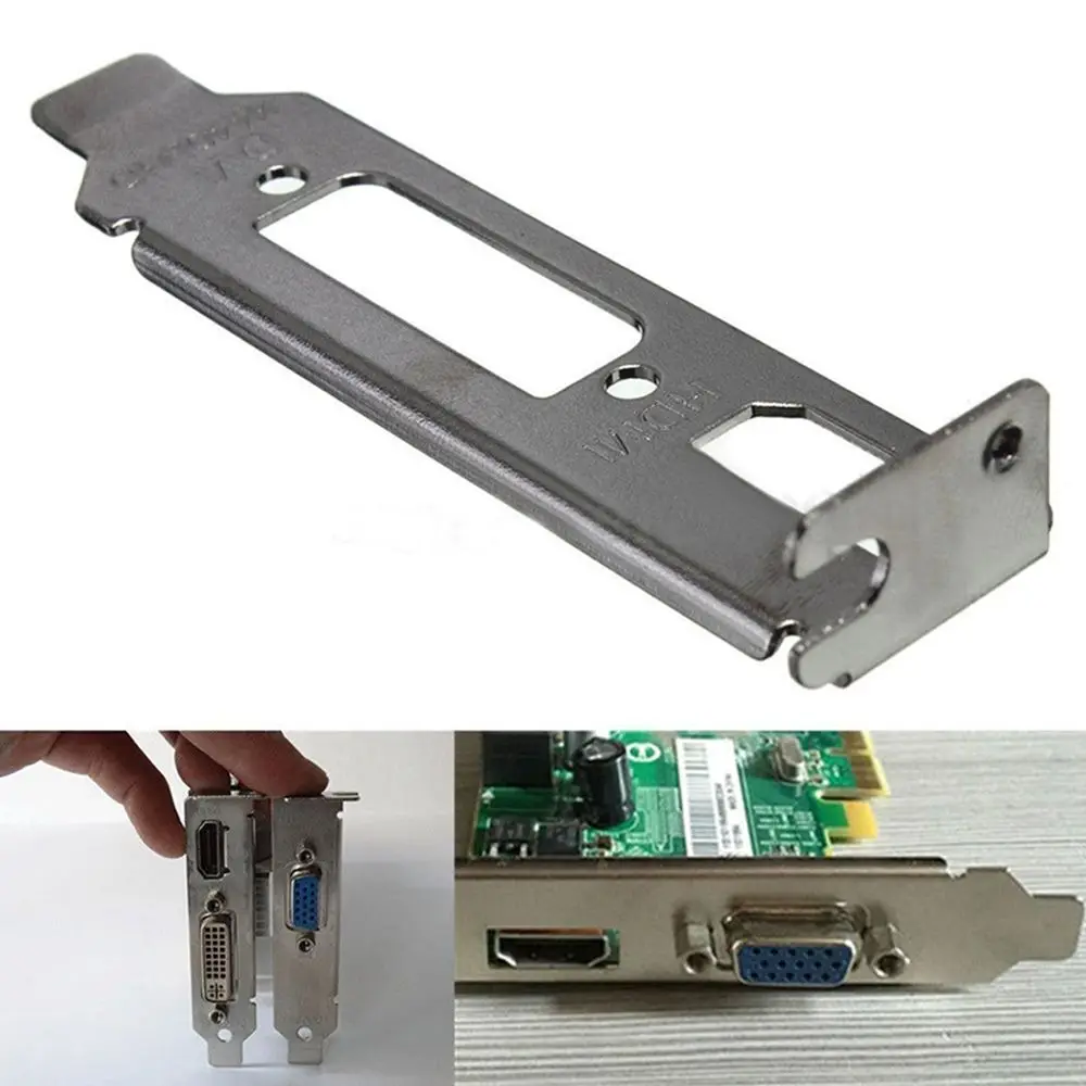 High-quality Low Profile Bracket Adapter HDMI-compatible DVI Port Easy-to-install For Half Height Graphic Video Card Set