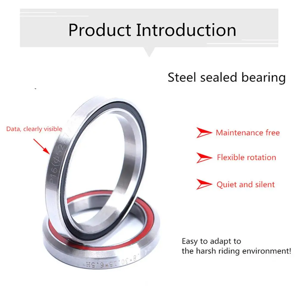 1PC Steel Bike Headset Bearings 41.8/47/49/52mm Anti-rust Road Mountain Bicycle Peilin Headset Bearing MTB Repair Accessories