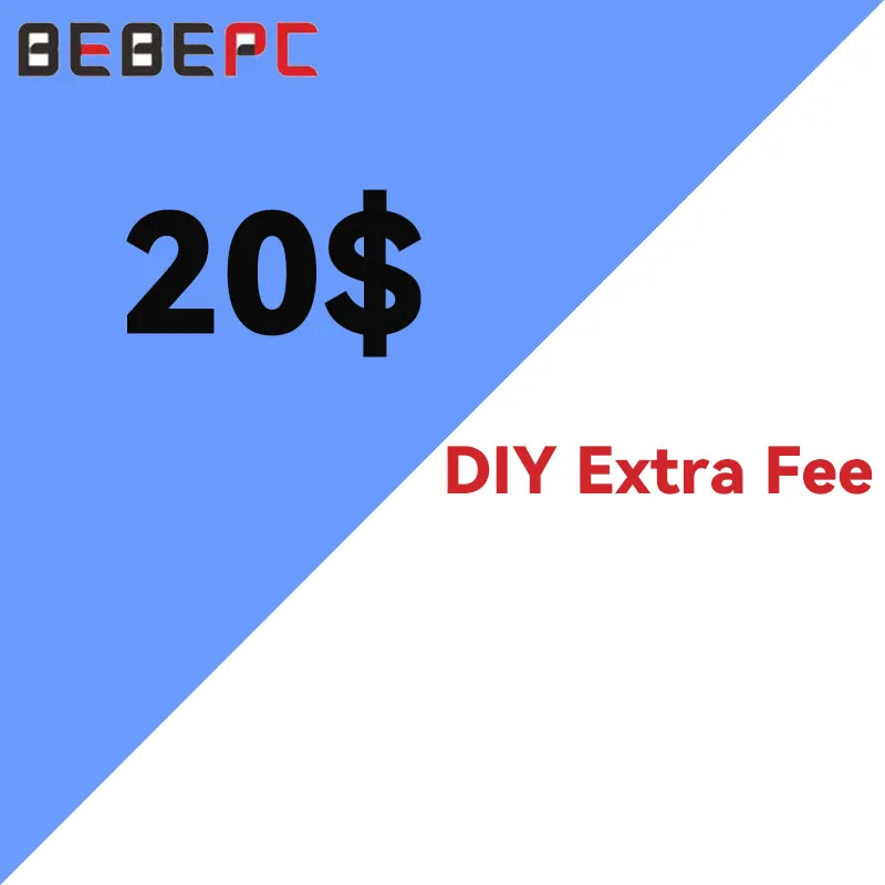 BEBEPC compacte pc-behuizing met kleine laptopbehuizing, flexibele voeding