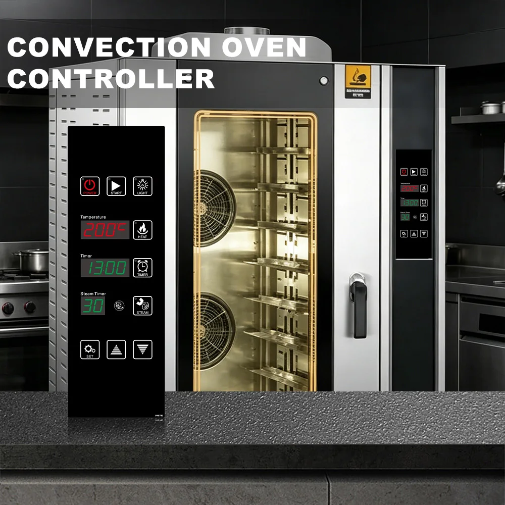 All-in-One Convection Oven Controller MK6780 Digital Temperature Control Board with 5-450℃ Range 220V for Bakery Kitchen Use