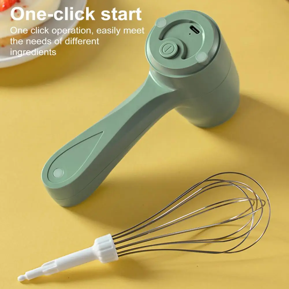 Cordless Electric Egg Beater Wireless Milk Frother Cordless Rechargeable Electric Hand Mixer for Baking Cooking for Whisking