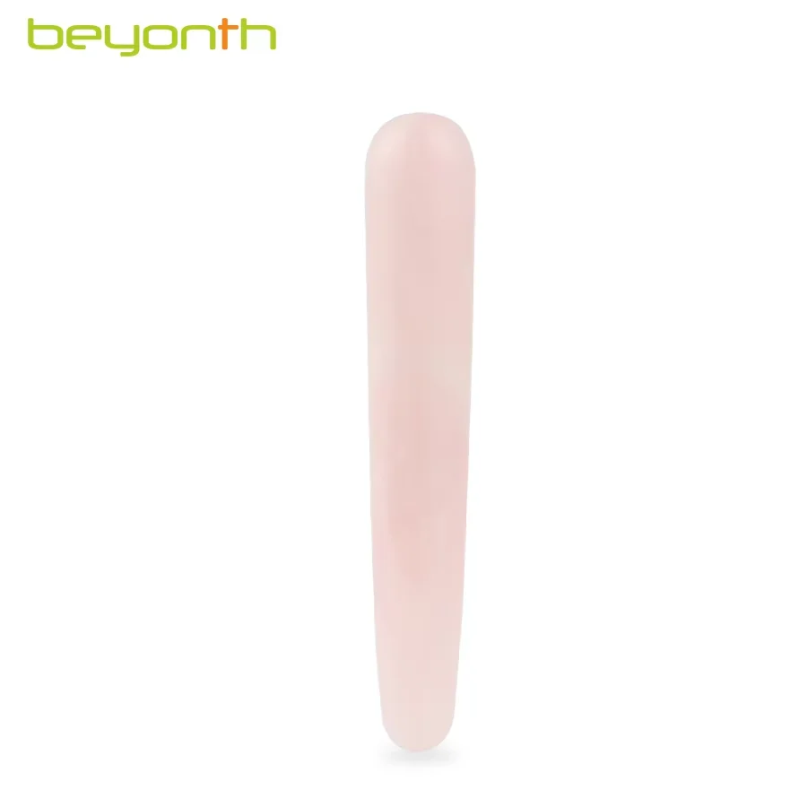 

Rose Quartz Massage Relaxation Stick - Natural Crystal for Facial & Body Massage, Skin Lifting, Gua Sha, Skincare Relief Tool