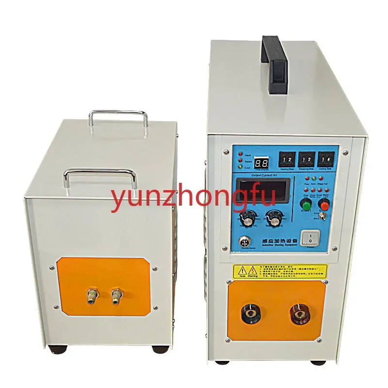 15KW quenching / annealing welding metal heat treatment equipment 220V Metal smelting high frequency induction heating machine