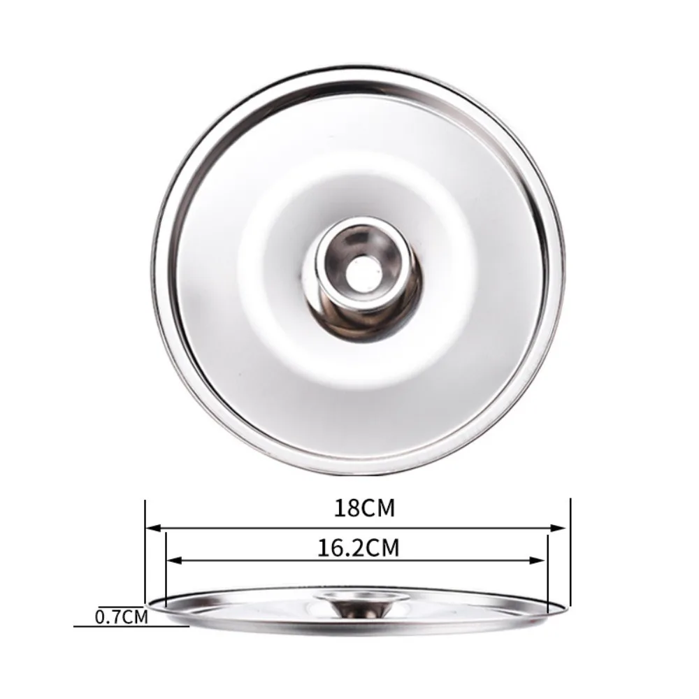 Nieuwe 10-24 cm ronde potdeksel, verdikte roestvrijstalen steelpanafdekking, vervanging, universele keukendeksel, keukenbenodigdheden - afbeelding 1