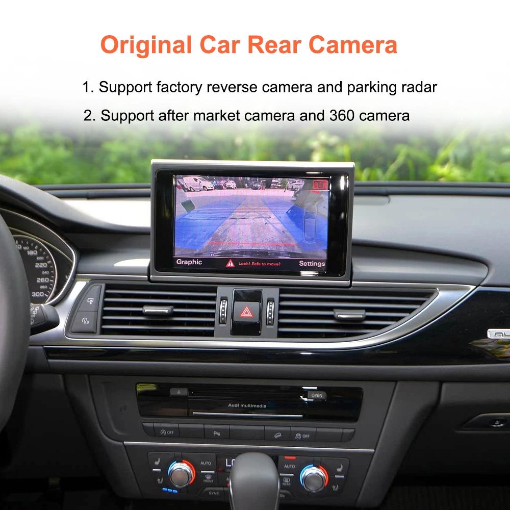 Bonroad Kabelloses Android Auto Modul für Audi A6 A7 RMC 3G MMI MHI2 2012-2018 Carplay Interface Mirror Link Air Play Rückfahrkamera – Detail 8