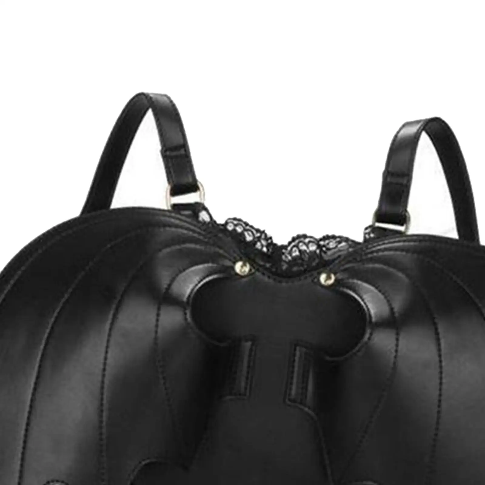Black Bat Wings Backpack Rucksack Adjustable Shoulder Straps Stylish Lace Lolita Bag Purse Shoulder Bag Women Backpack