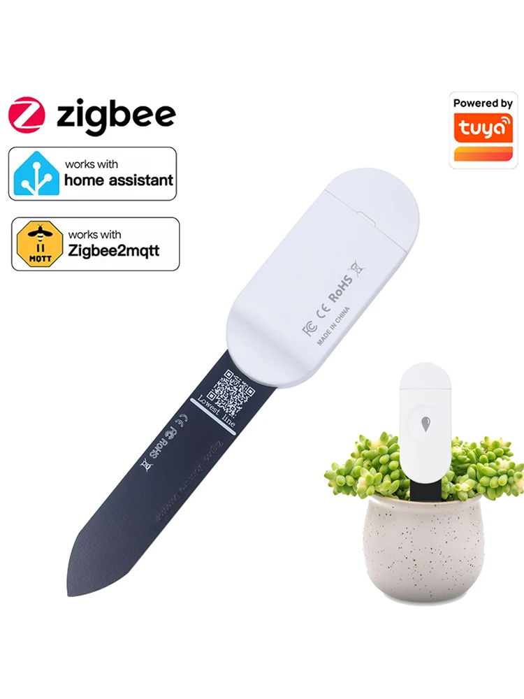 Czujnik temperatury, wilgotności i wilgoci gleby Tuya Zigbee, inteligentny tester gleby, czujnik wilgotności, aplikacja na telefon, monitorowanie w czasie rzeczywistym do domu i ogrodu. — zdjęcie 2