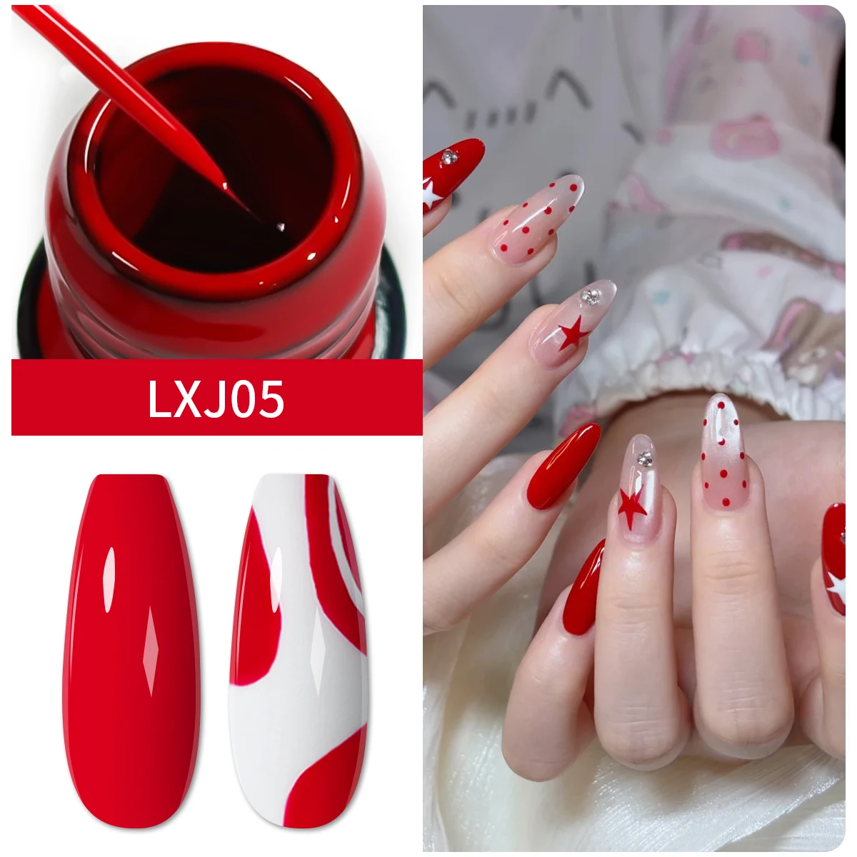 مجموعة 5 مل من جل الرسم اللامع، جل الرسم الملون، أظافر جل قابلة للإزالة، لفن الأظافر. #5