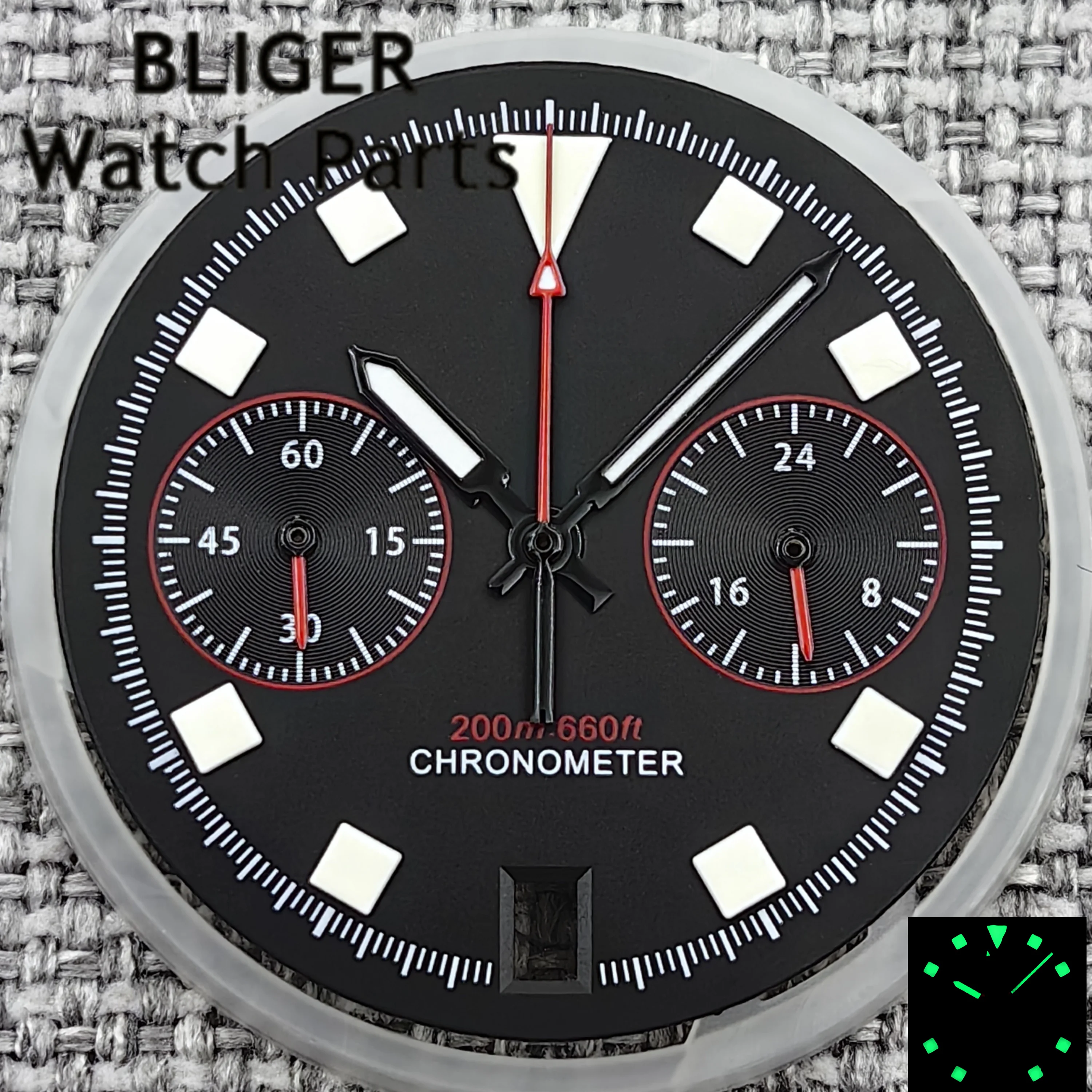 جديد 2025 فاخر 30 مللي متر أزرق/أسود/أبيض Pelagos FXD كرونوغراف الدراج الطلب مع VK63 الأيدي C3 الأخضر مضيئة صالح VK64 حركة