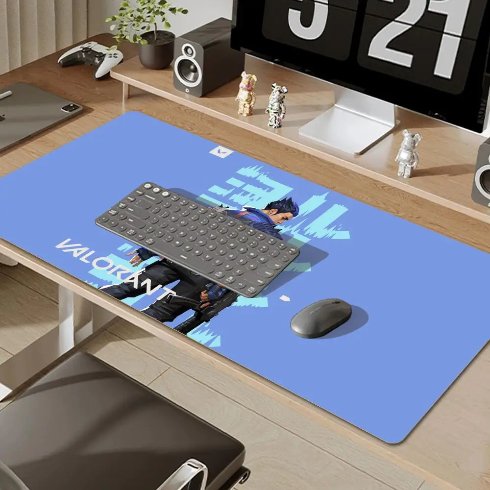 Valorant Large Mouse Pad Anime Cartoon Deskmat Gaming Mousepad Gamer Desk Protector Pc Accessories Keyboard Mat CuGamer Mousepad