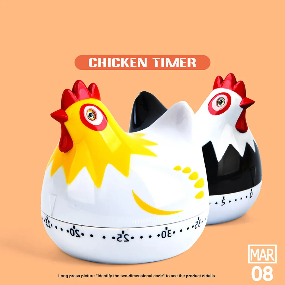 1Pcs Mechanical Kitchen Timer Black Portable Household Countdown Reminder Cooking Baking Alarm Clock Time Manager for Home