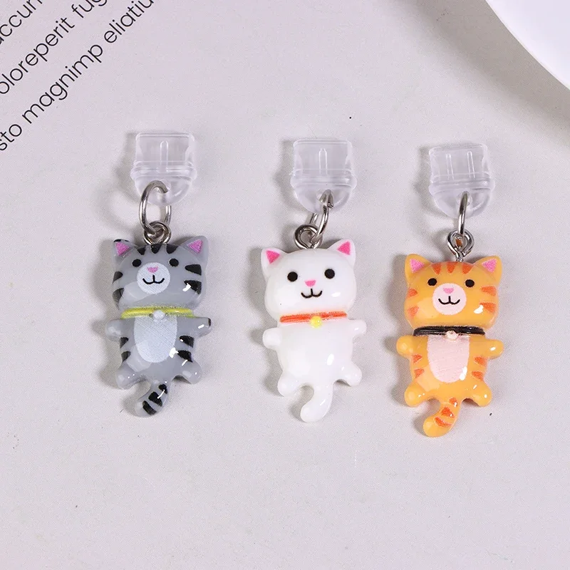 

Universal Type-C Mobile Phone Dust Plug with Cartoon Kitty 1Pcs Lanyard Port Protector for Device Protection