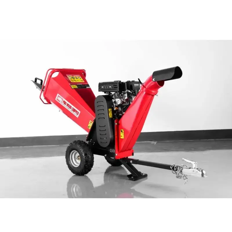 

350H 7HP ODM 4 STROKE Spring Cleanup ATV Chipper Garden Branches Logger Machine Rental Commercial Mulcher Chipper With Tow Bar