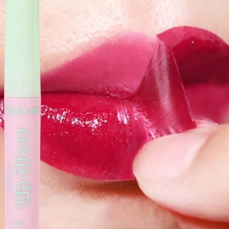 Matita per labbra opaca impermeabile Peel Off Tattoo Lucidalabbra Velluto Tinta per labbra Rosso Non facile da sbiadire Macchia per labbra Contorno Cosmetico