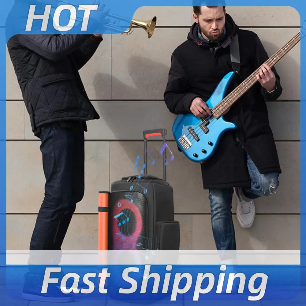 

Portable Speaker Dust Case with Mic Pocket Double-Sided Speaker Storage Bag Anti-Slip Speaker Carry Bag for PARTYBOX 310/320