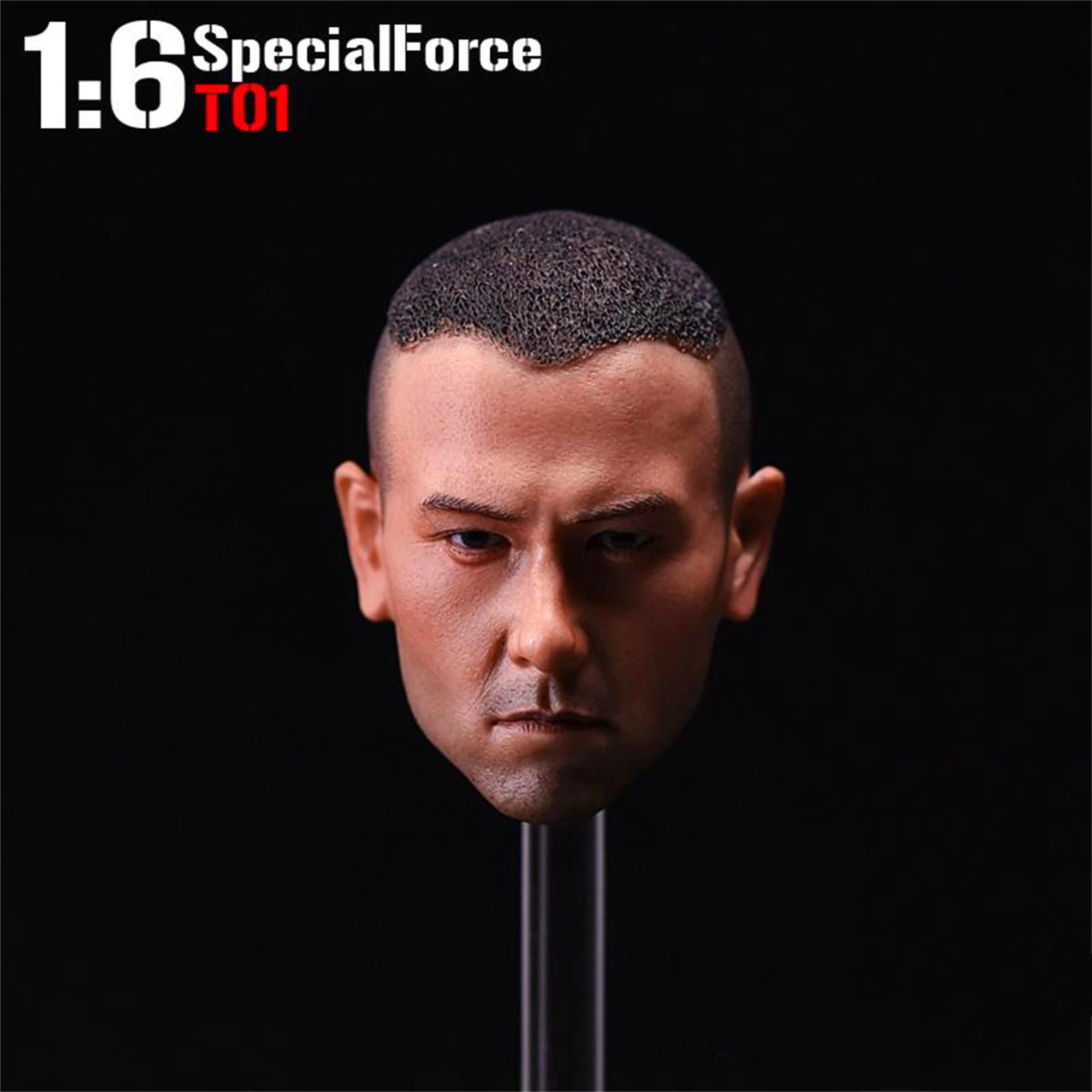 1/6 Scale Special Force Soldier Eddie Peng Yuyan Head Sculpt Fit for 12'' Modern Military Action Figure