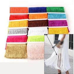 10 yards/lot 30 Centimetri Poliestere Nappe E Frange Crittografia Doppio Del Merletto di Filo di Guarnizioni Per Il Vestito latino Tenda Fai Da Te Accessori In Tessuto