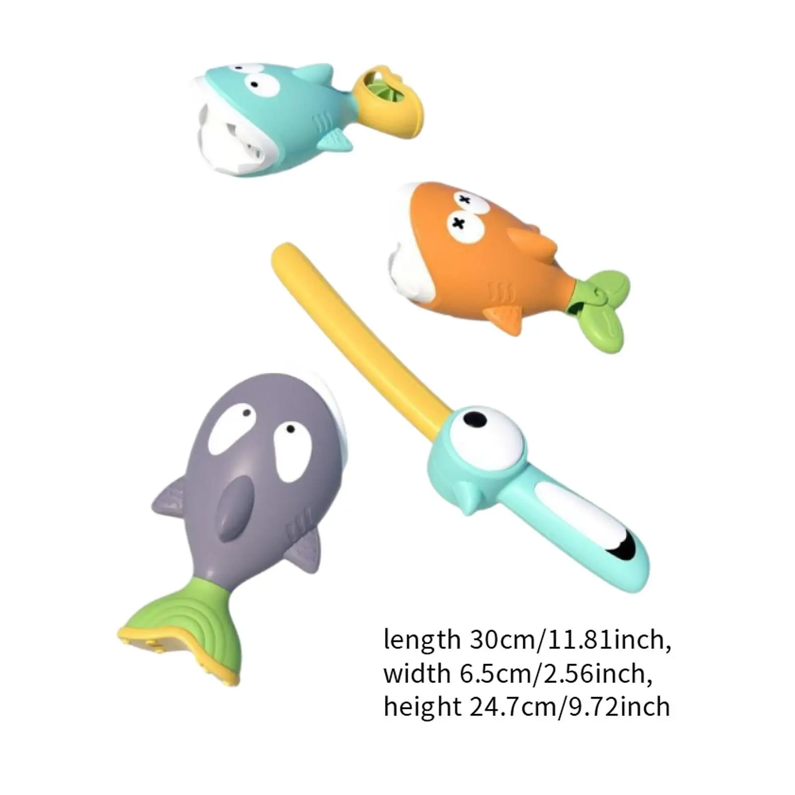 Accessorio per il bagnetto del bambino Gioco educativo di pesca Giocattolo per piscina da bagno per bambini e stoccaggio di giochi per vasca da bagno