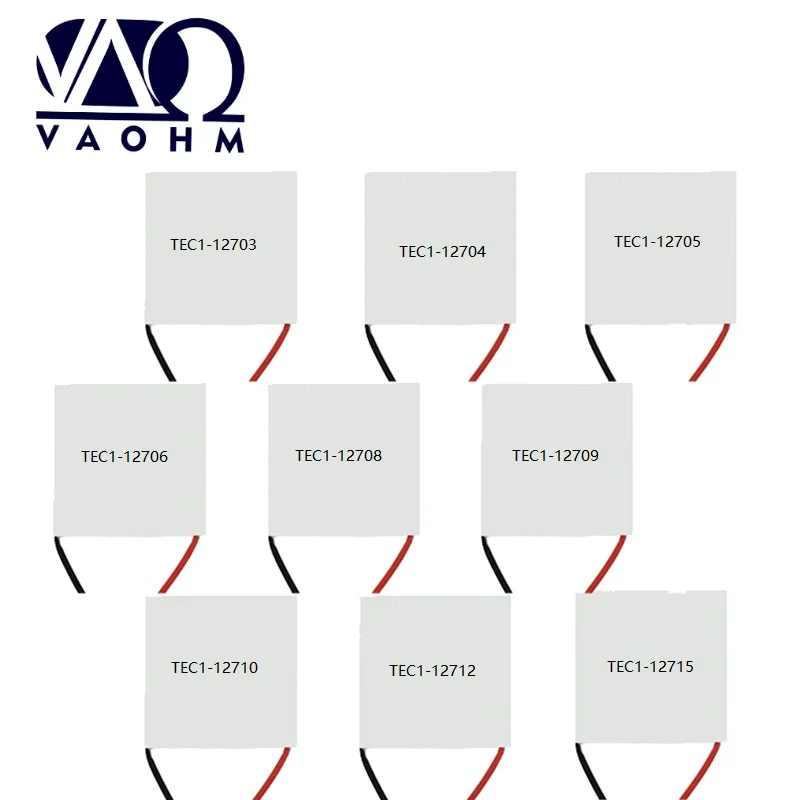 

Термоэлектрический охладитель Пельтье TEC1-12703 / 12705 / 12706 / 12710 / 12715, 40*40 мм, 12В, модуль элементов Пельтье