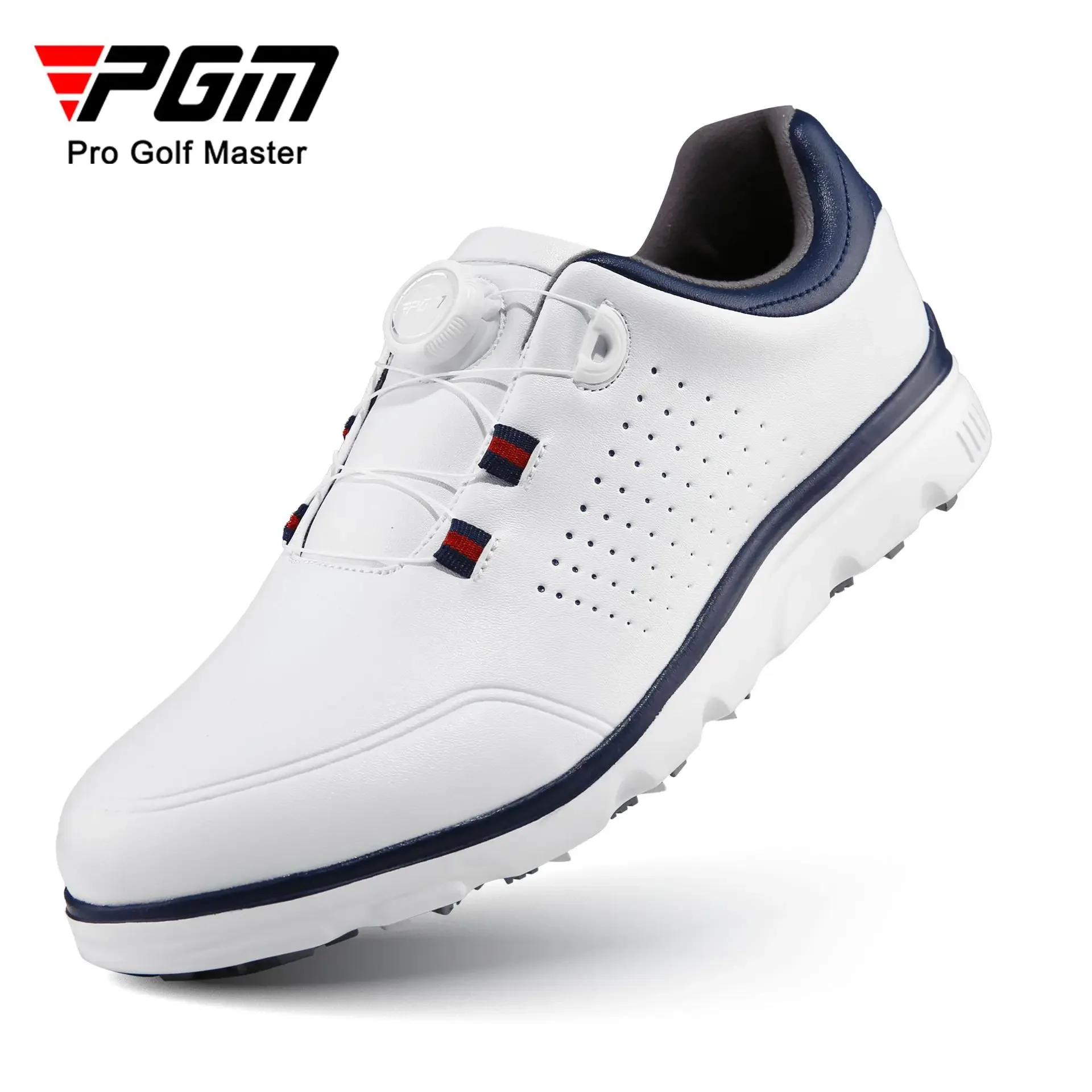 PGM Golf Shoes Men's Anti slip Nail Knob Lace Waterproof Super Fiber Sports Shoes Golf Men's Shoes