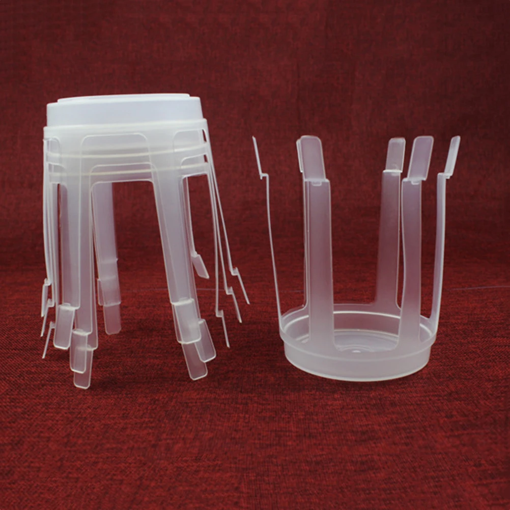 10 قطعة مثبت الزهور للباقات قاعدة بلاستيكية قوية قطعة مركزية مثالية لحفلات الزفاف مقهى ديكور المنزل باقة قاعدة ثابتة #1