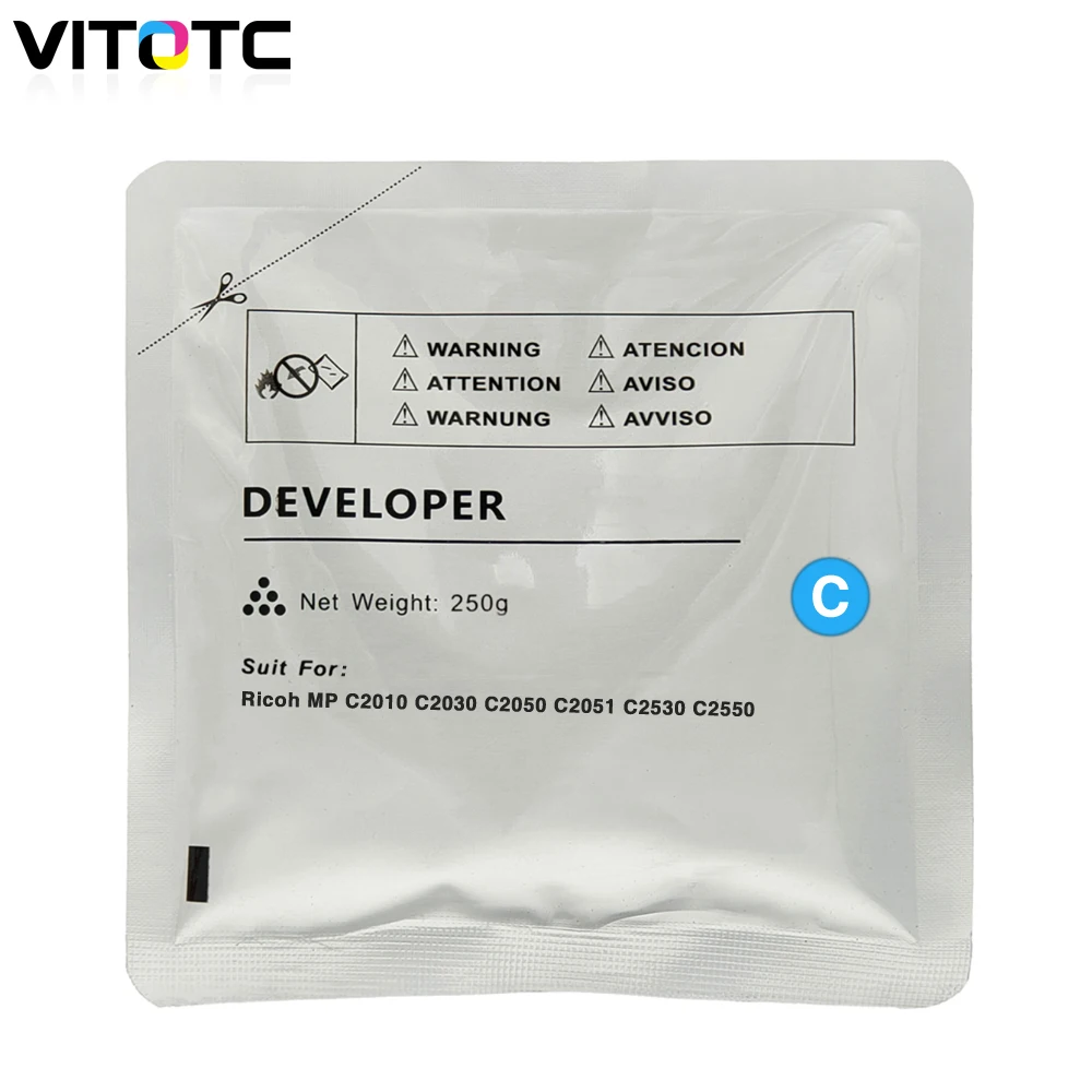 250g/PC Developer Powder Compatible For Ricoh MP C2010 C2030 C2050 C2051 C2530 C2550 MFP Laser Copier