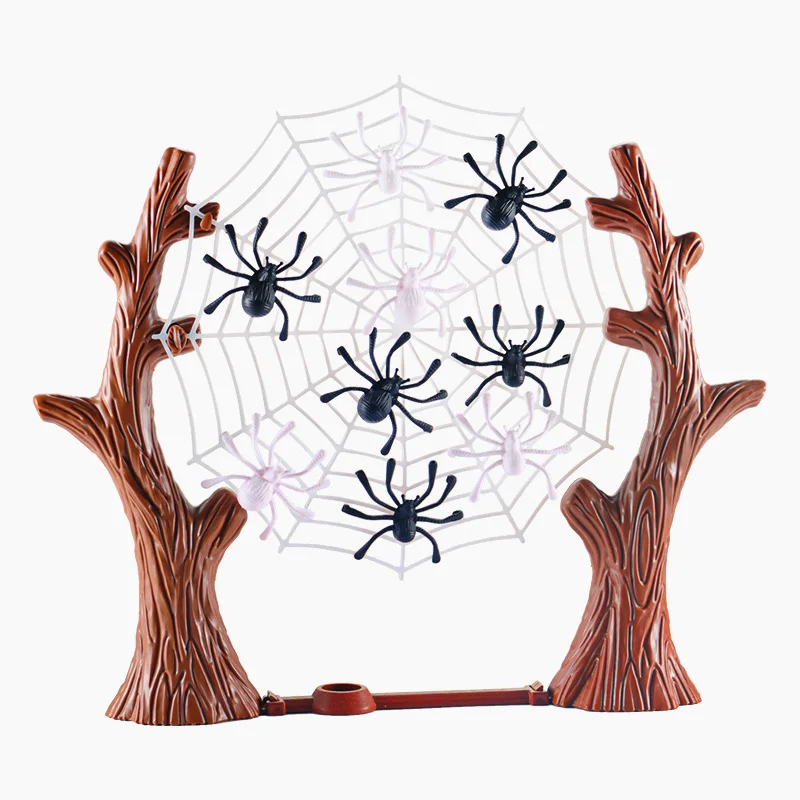 

Novelty Funny Ejecting Spider Toys Creative Tabletop Games Party Parent-Child Interaction Ejecting Spider Hanging Web Toys