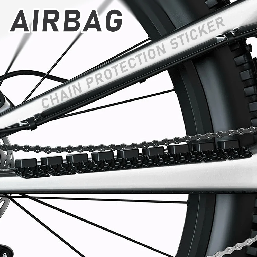 KRSEC MTB Rennrad Rahmenschutz Fahrrad Anti-Rutsch-Aufkleber Silikon Kettenstrebe Schutzfolie Pad Airbag Unterrohr Aufkleber – Detail 1