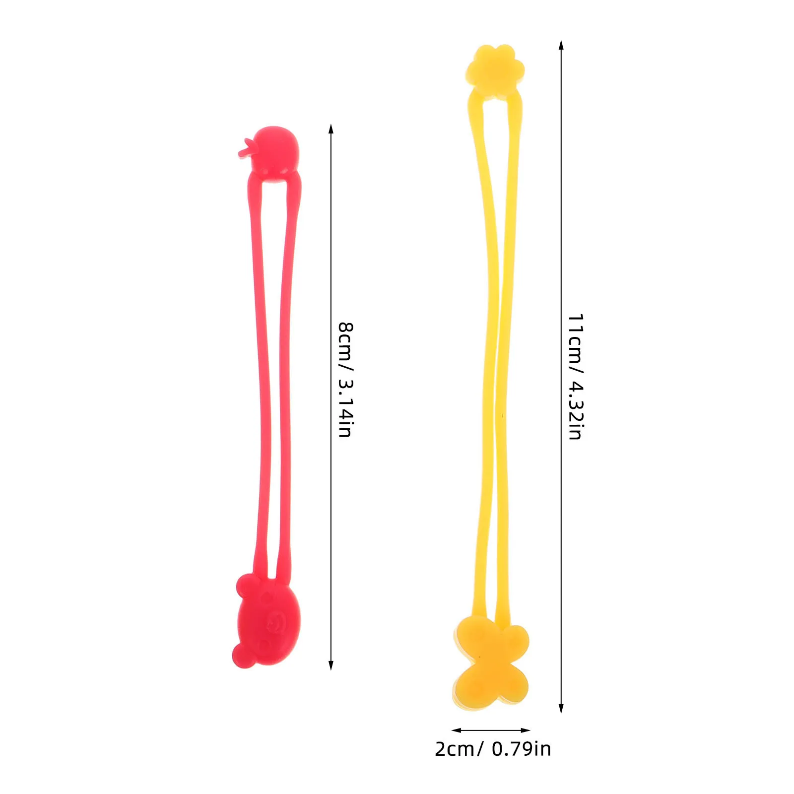 5 قطع من أربطة السيليكون المرنة القابلة للتمدد من السيليكون لصندوق بينتو وكابل USB وأشرطة ربط للاستخدام المكتبي #6