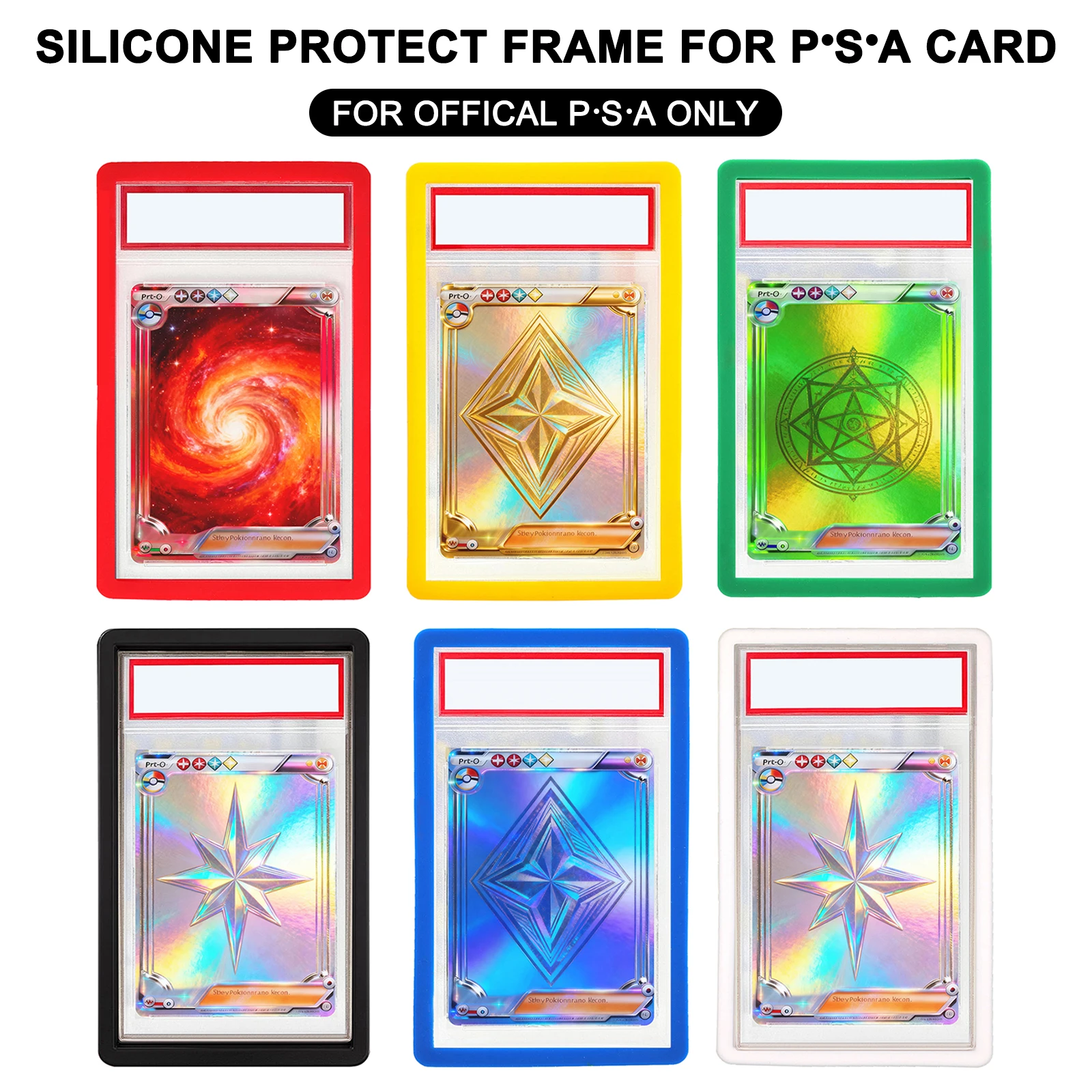 6 protectores de parachoques para tarjetas graduadas P/SA – Multicolor | Protector de tarjeta P/SA con protectores de losa P/SA Ideal Easy Fit Multicolor