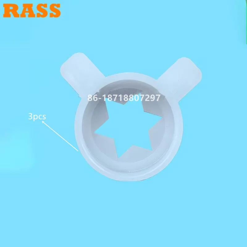 3PCS Fantastic Modeling Caps Fittings Soft Serve Ice Cream Machine Spare Parts Lids Nozzle Accessories 29mm Inner Diameter