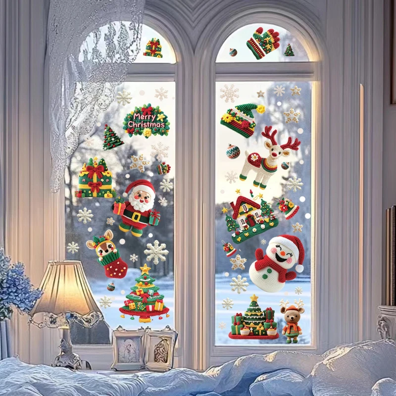 Novo Adesivo Estático de Natal - Snowflake Window Decal avaliação e preço