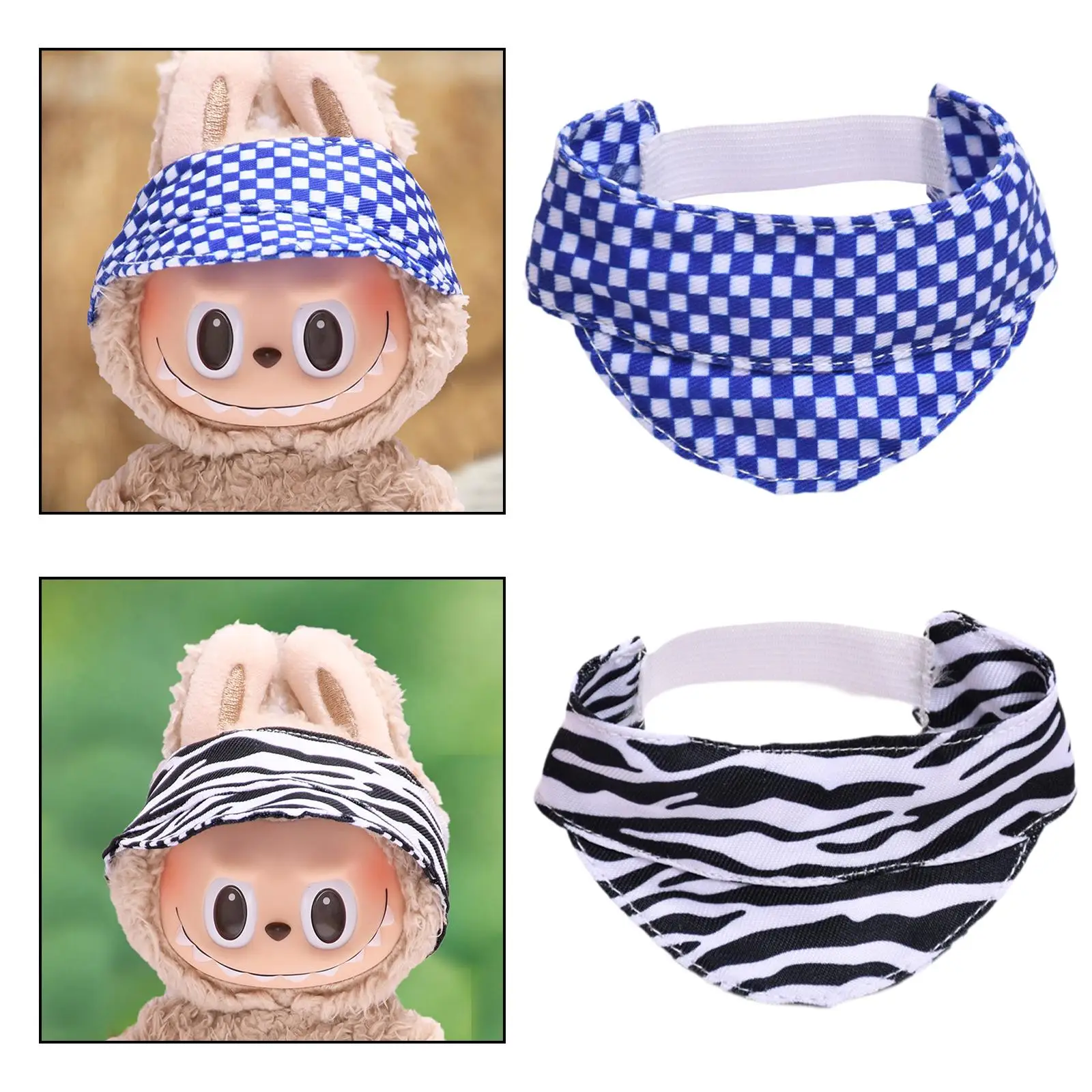 Plush Doll Hat for 15cm Doll Pretend Play Stylish Headgear Make Your Own Dolls Soft DIY Plush Figure Hat Doll Accessories