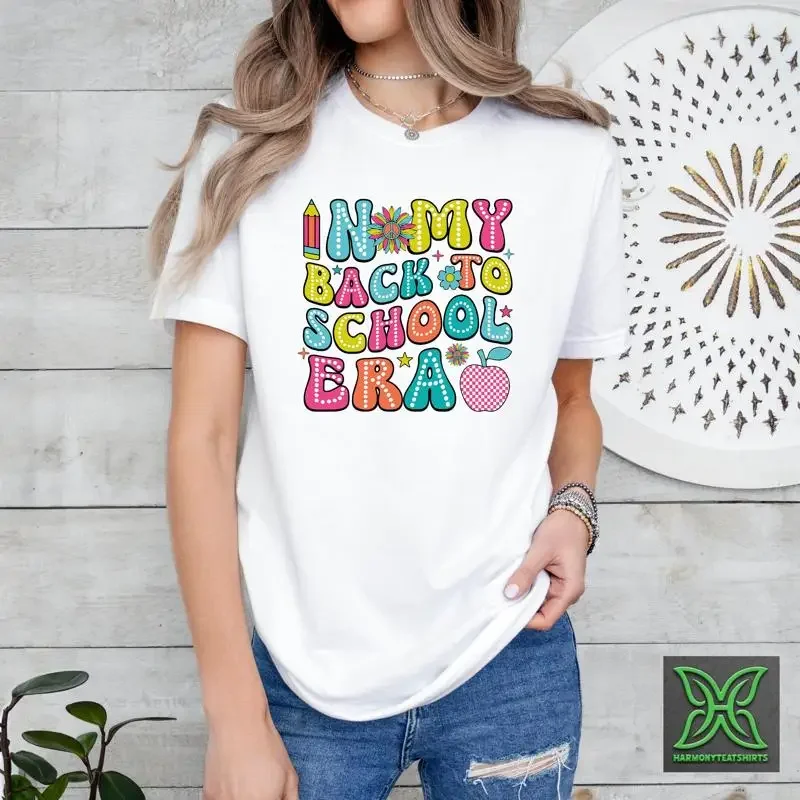 Camiseta de la era de mi regreso a la escuela, para profesores, primer día de clase, apreciación de la educación primaria