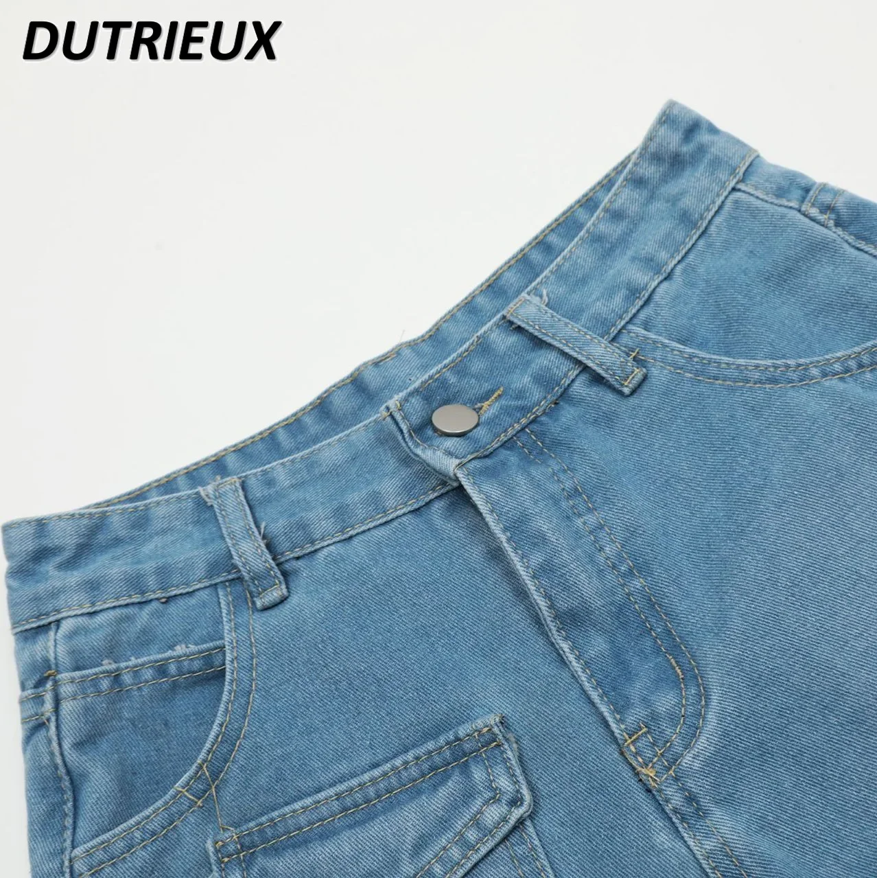High Street Style Fashion Casual Denim Shorts for Women2024 Spring and Summer New Hot Girl Two Piece Set Ladies\' Short Pants