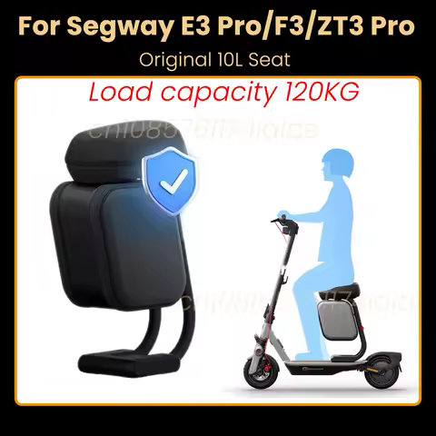 Original Multifunctional Seat With Bag For Ninebot ZT3/ZT3 Pro E3 Pro F3 Electric Scooter 10L Large Capacity Comfortable Seat