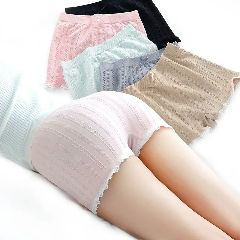 

Women Safety Pants Seamless Strong Stretched Underwear Short Pants Female Panties Boxer Sexy Lace Breathable Safety Pants Shorts