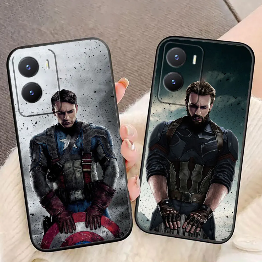 Marvel Captain America Cover Phone Case For VIVO S1 V15 V17 V20 V20SE V21 V23 V23E V25 V25E V27 V27E V29 V29E V30 PRO Case Funda