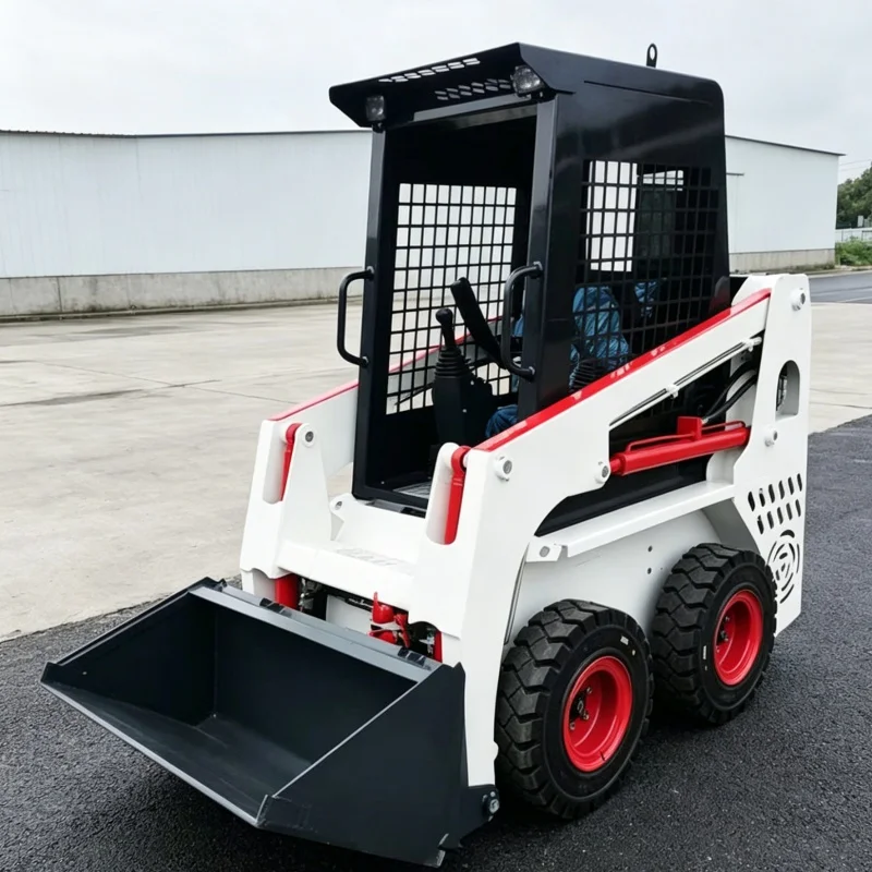 Customized Construction-specific Skid Steer Loader, Multifunctional Skid Steer Equipment, Ride-on Skid Steer Handling Loader